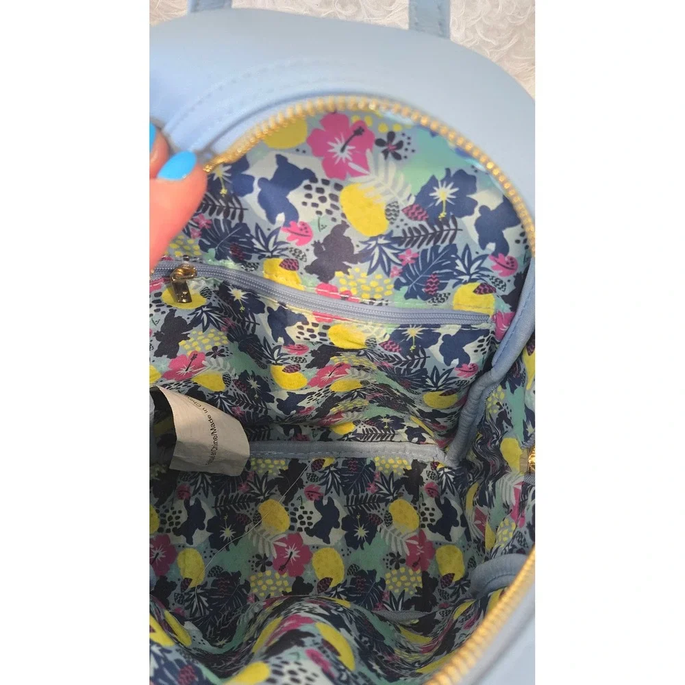 Loungefly Disney Lilo and Stitch Beach‎ Pineapple Mini Backpack Light Blue Bag